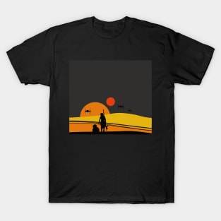 Tatooine colorful sunset T-Shirt